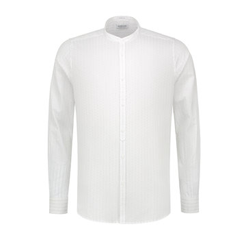 Dstrezzed Overhemd Jaquard Stripe Wit (303204 - 100)