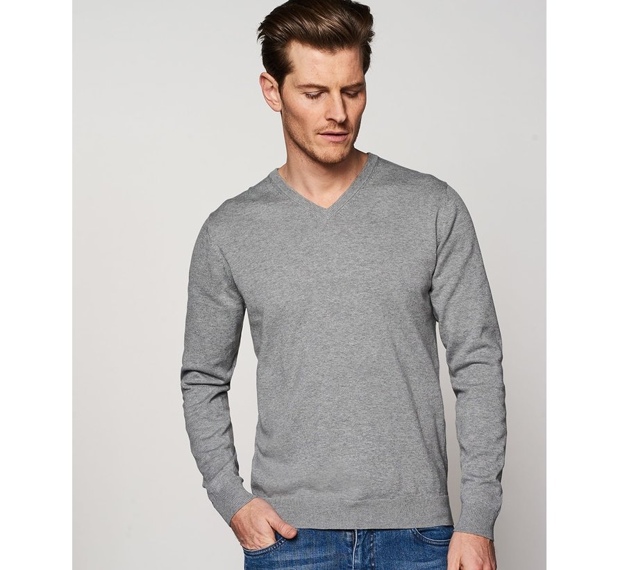 Michaelis Pullover V-Hals Grijs 
