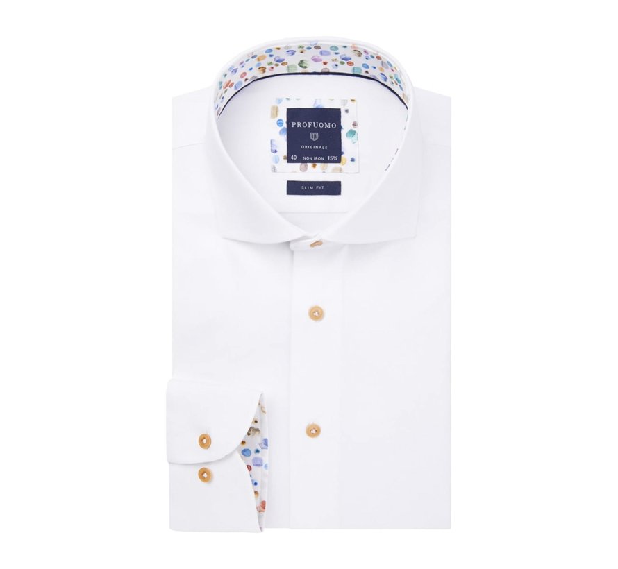 Overhemd Slim Fit Wit (PPRH1A1089)