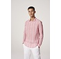 Overhemd Crinkle Stripe Rood (303240 - 428)