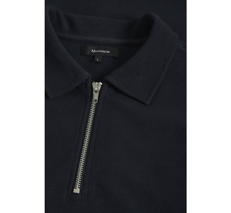 Longsleeve Poleo Poloshirt Half-Zip Dark Navy (30204786 - 194011)