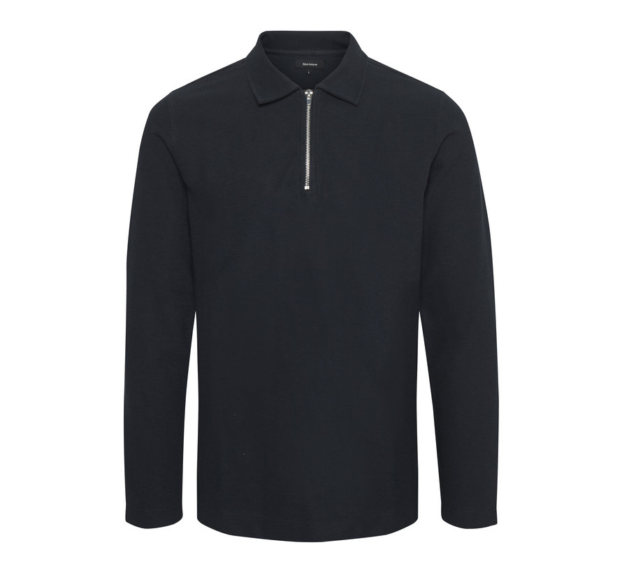 Longsleeve Poleo Poloshirt Half-Zip Dark Navy (30204786 - 194011)