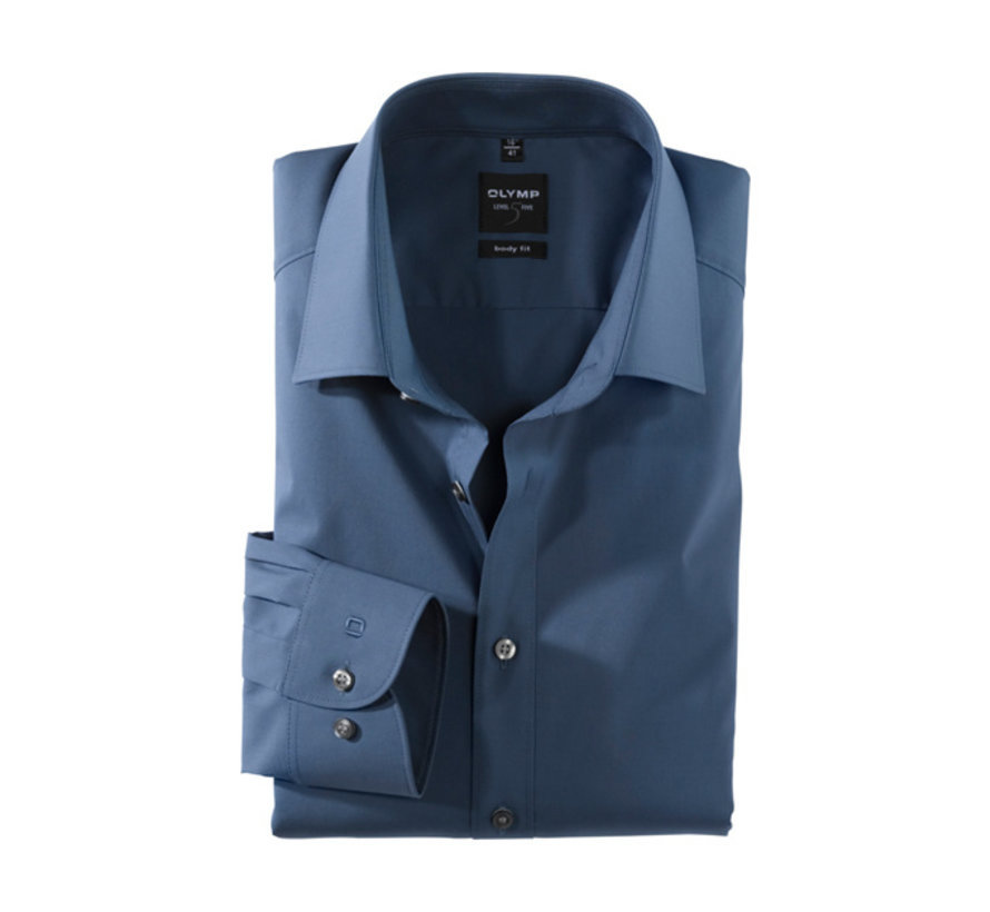 Overhemd Level Five Body Fit Donker Blauw (6090 64 13)