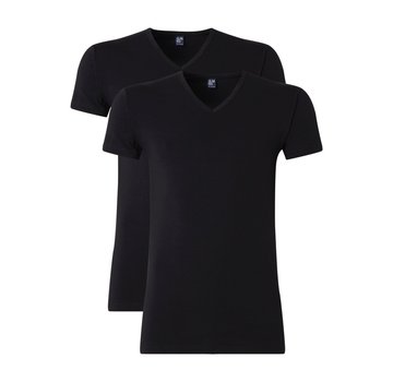 Alan Red T-shirt Oklahoma 2-Pack Stretch V-Hals Zwart (6681)
