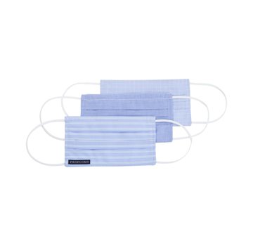 Profuomo Mondkapjes Wasbaar 3pack Blauw (PPRX3A0002)