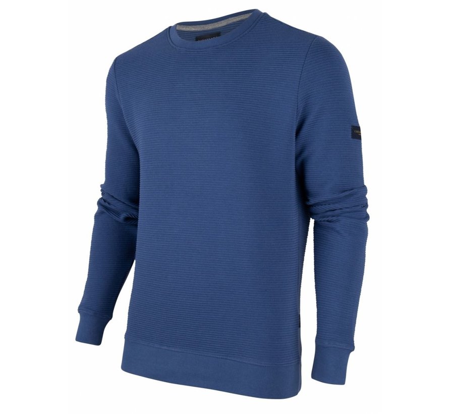 Sweater Mauro Structuur Blauw (120206000 - 650000)