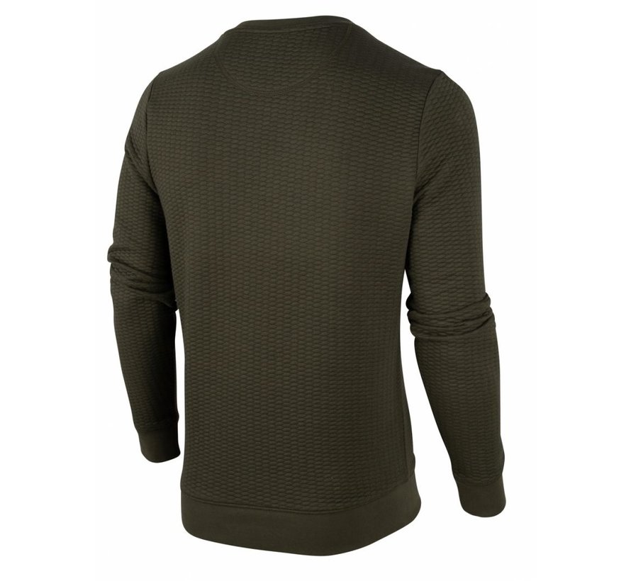 Sweater Nero Structuur Army Groen (120206001 - 599000)