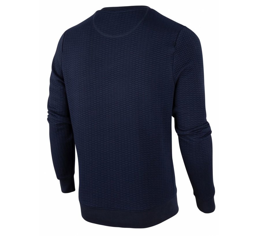 Sweater Nero Structuur Navy Blauw (120206001 - 699000)