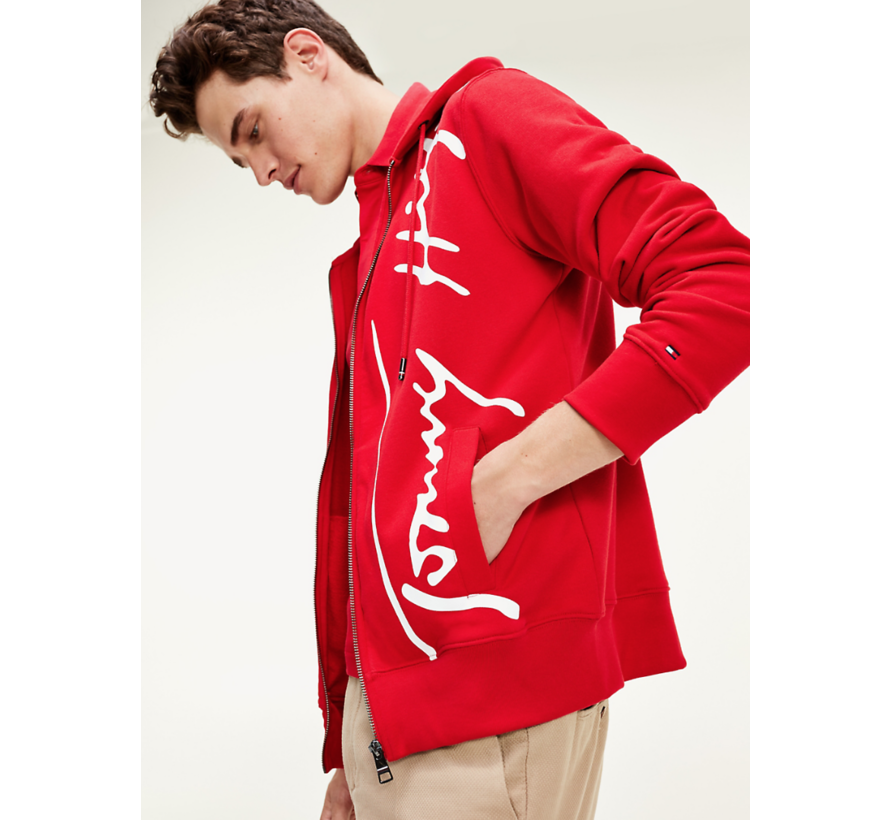 Tommy Hilfiger Hooded Vest Signature Rood (MW0MW14446 - XLG) -  Nieuwnieuw.com Herenmode