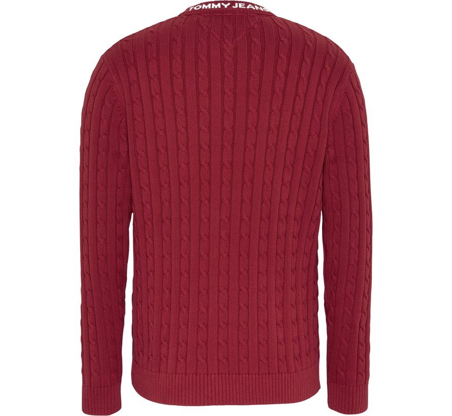 Trui Essential Cable Rood (DM0DM08807 - XLK)