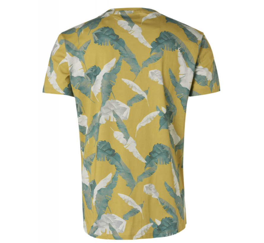 T-shirt Ronde Hals Print Lime Groen (95360301 - 056)