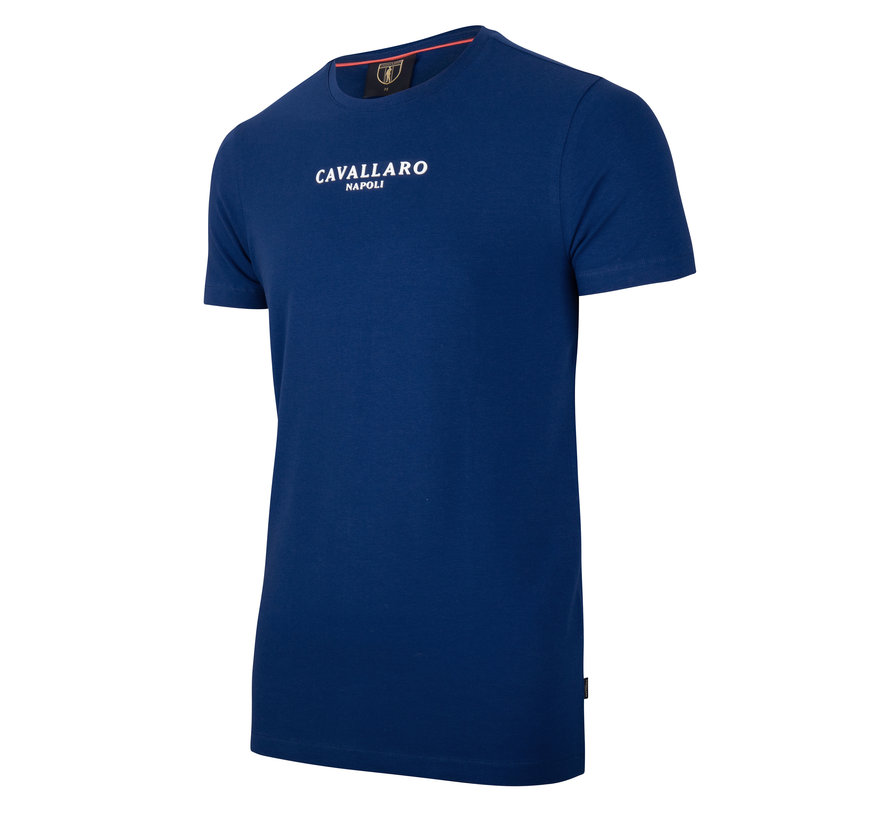 T-shirt Albaretto Logo Regular Fit Marine Blauw (117211000-660000)
