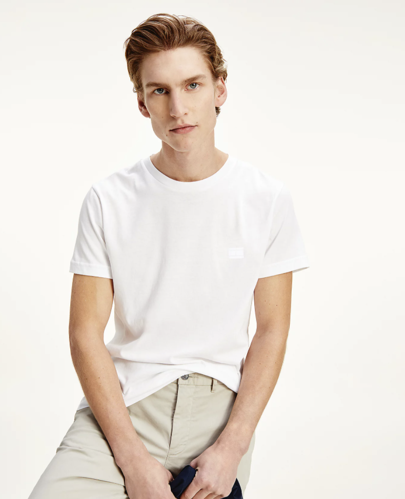 Tommy Hilfiger T-shirt Ronde Hals Wit (MW0MW17699 - YBR) - Nieuwnieuw.com  Herenmode