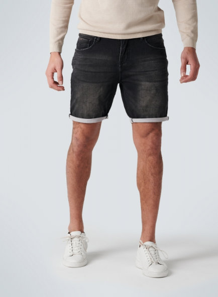 No Excess Short Jog Stretch Zwart Denim No Excess