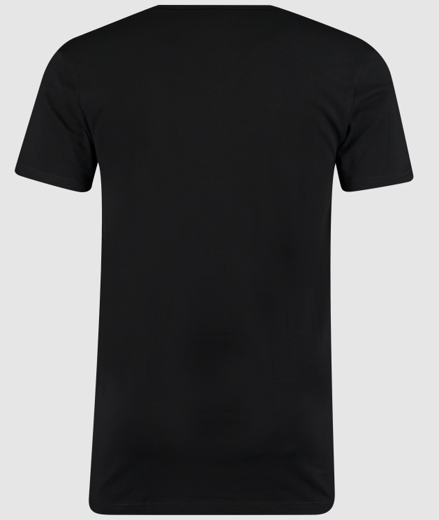 Garage Basic T-shirts -pack V-hals Bio Cotton Bodyfit Zwart M Garage
