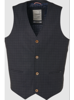 No Excess Gilet Print Navy Blauw (92640710N - 078)
