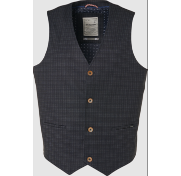 No Excess Gilet Print Navy Blauw (92640710N - 078)