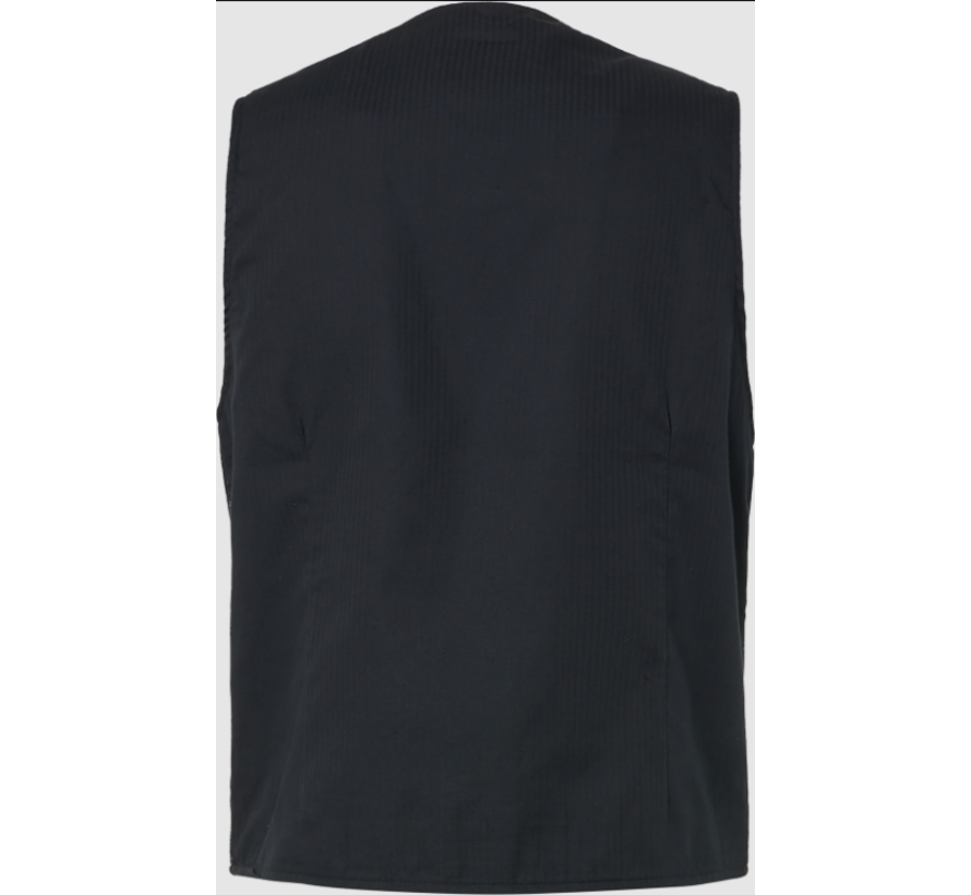 Gilet Print Navy Blauw (92640804 - 078)