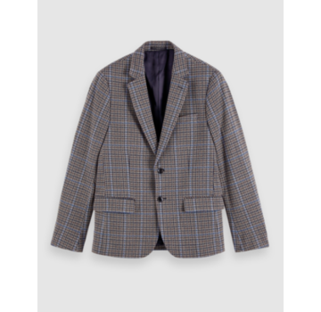 Scotch & Soda Colbert Print Ruit Grijs (158386 - 0218)