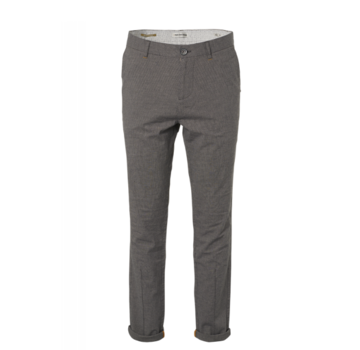 No Excess Broek Linnen Pied de Poule Khaki (957070210 - 043)