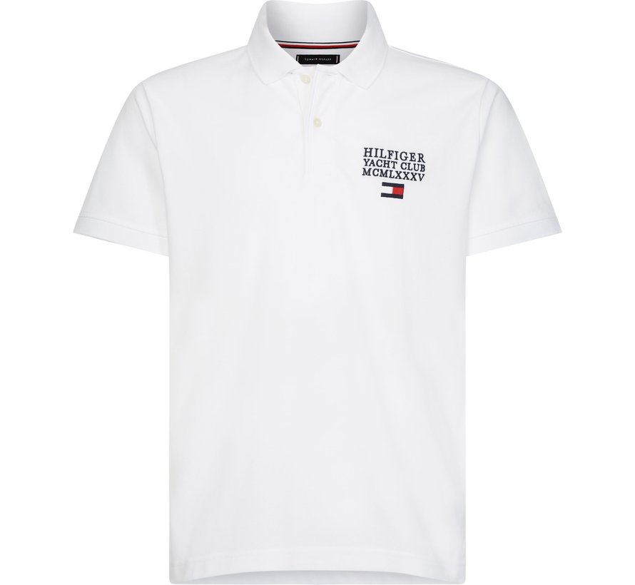 Tommy Hilfiger Polo Wit B T MW0MW14556 YBR Nieuwnieuw Herenmode