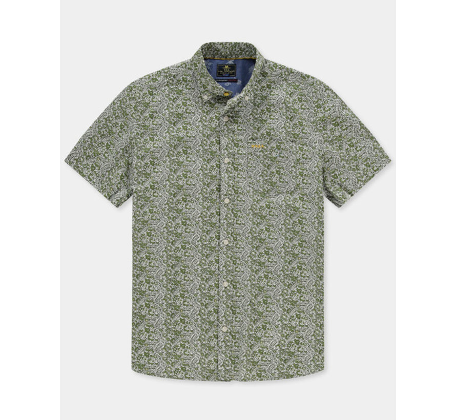 Overhemd Korte Mouw Mahakirau Moss Groen (21BN571S - 498)