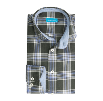 District Indigo Overhemd Ruit Groen (7.12.056.736 - 271)