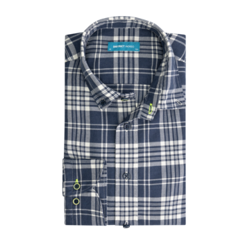 District Indigo Overhemd Ruit Blauw (7.12.045.734 - 214)