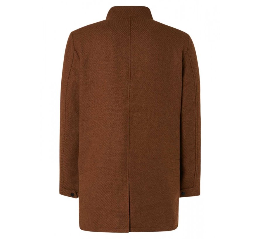Winterjas Long Fit Double Front Closure Twill With Wool Camel (12630926 - 140)