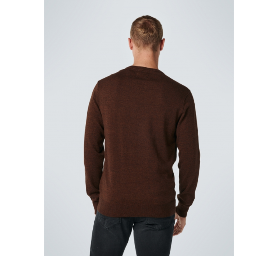 Pullover Crewneck 2 Coloured Melange Camel (12210880SN - 140)