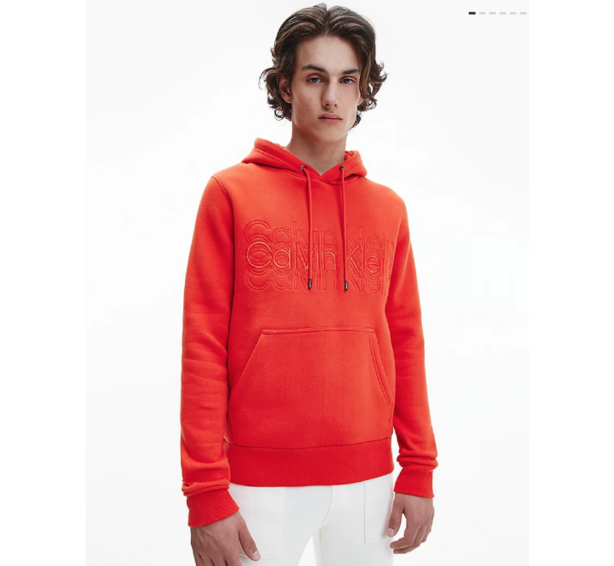 Hooded Sweater Multi Logo Roof Tile Red (K10K107702 - XNH)