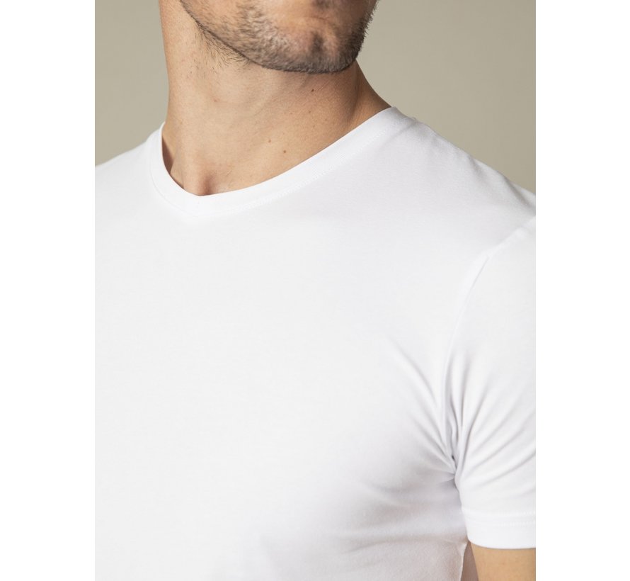 T-shirt V-Neck 2-Pack Wit (117999013 - 100000)