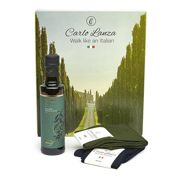 Carlo Lanza Cadeaupakket Sokken & Olijfolie (600-310)