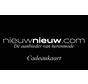 Cadeaukaart Nieuwnieuw.com €50