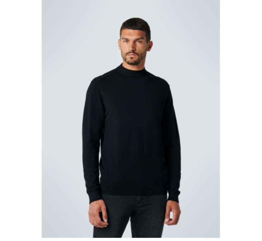 Pullover Crewneck Solid Black (12230829SN - 020)