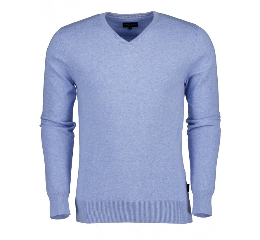 Pullover Romano V-Neck Licht Blauw (118211008 - 600000)