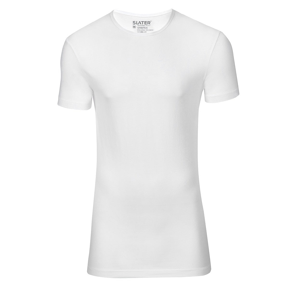 Slater T-shirts Pack Extra Long Fit Ronde Hals Wit   M Slater