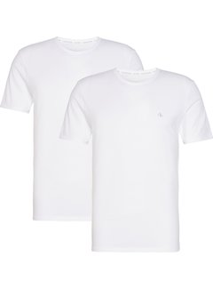 Calvin Klein T-Shirts S/S Crew Neck 2Pack Wit (000NB2221A - 100)