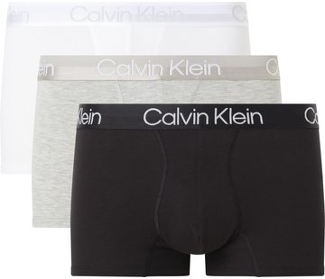 Calvin Klein Boxershorts Trunk 3Pack White/Black/Grey (000NB2970A - UW5)