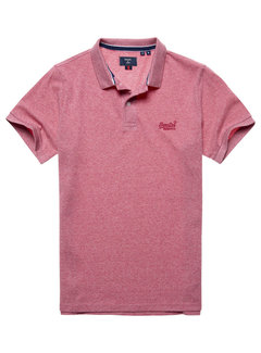 Superdry CLASSIC PIQUE POLO Mid Pink Grit (M1110247A - 5XE)