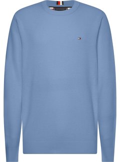 Tommy Hilfiger Sweater  Pique Structure Daybreak Blue (MW0MW22749 - DY5)