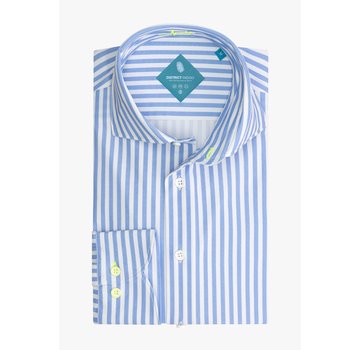 District Indigo Overhemd Performance Streep Blauw (7.11.025.760 - 118)