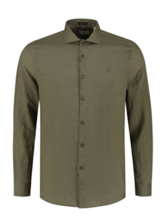 Dstrezzed Jagger Shirt Linen Army Green (303578 - 511)