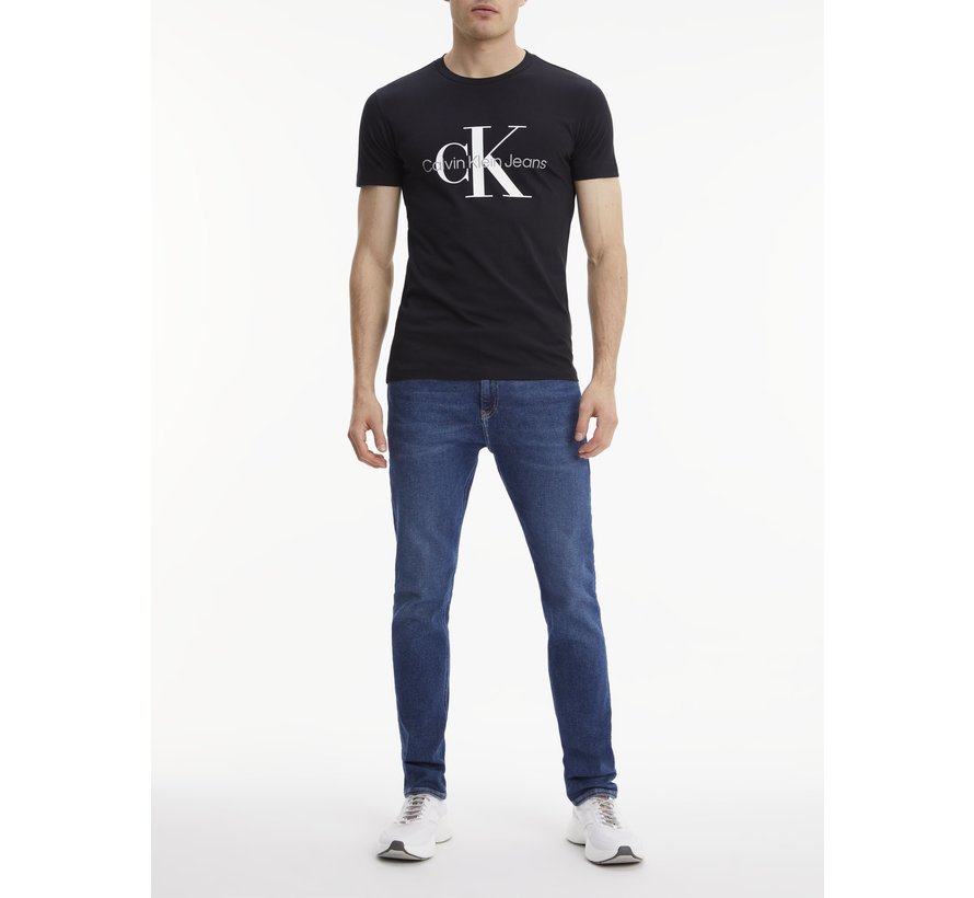 T-shirt Monogram Slim Fit Zwart (J30J320935 - BEH)