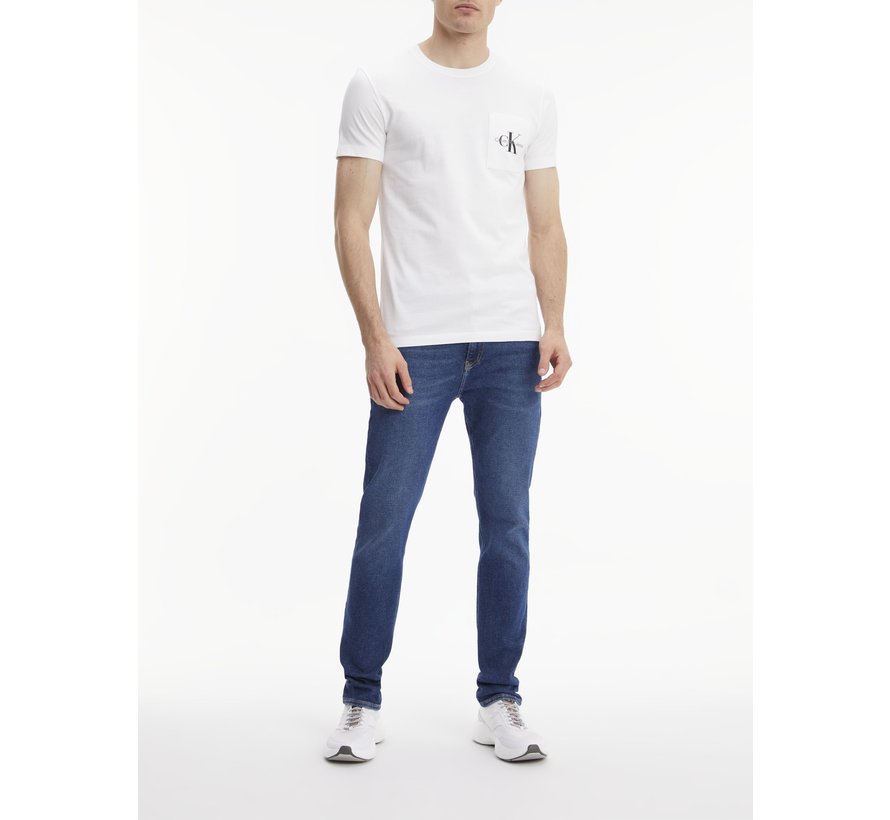 T-shirt Monogram Pocket Slim Fit White (J30J320936 - YAF)