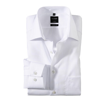 Olymp Strijkvrij Overhemd Luxor Modern Fit Wit (0300 64 00)N