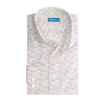 District Indigo Overhemd Print Multicolor (7.21.026.730 - 374)