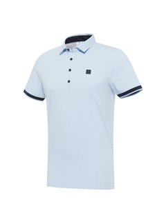 Blue Industry Polo Print Blue (KBIS22 - M32 - Blue)