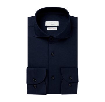 Profuomo Overhemd Japanese Knitted Shirt Navy (PP2HC10010)N