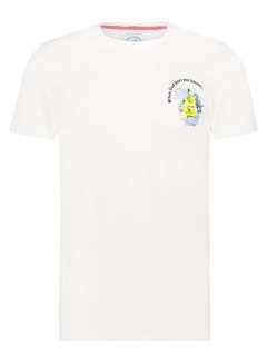 A Fish Named Fred T-Shirt Chest Artwork Lemons White (24.03.419)
